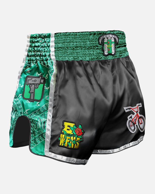 8 WEAPONS Muay Thai shorts West Coast – Grøn