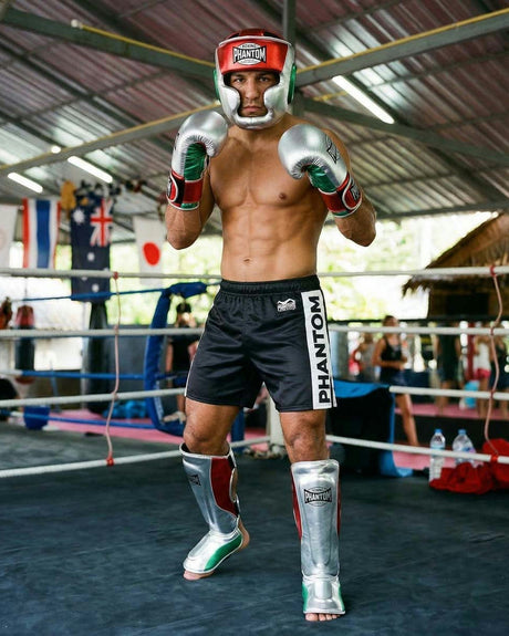 Phantom Athletics Scheenbeschermers Mexico - Zilver/Groen/Rood