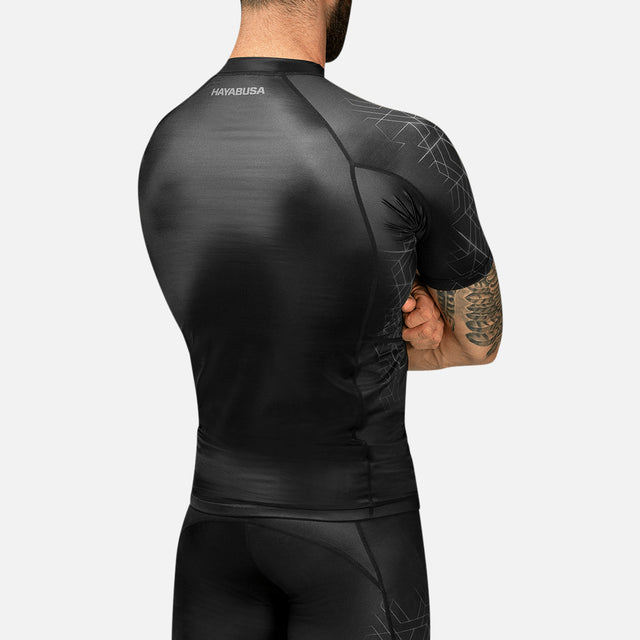 Rashguard Hayabusa Geo Mâneci Scurte – Gri
