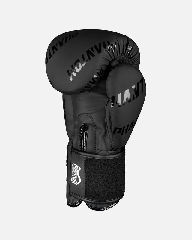 Luvas de boxe Phantom Athletics Velcro – Preto/Branco
