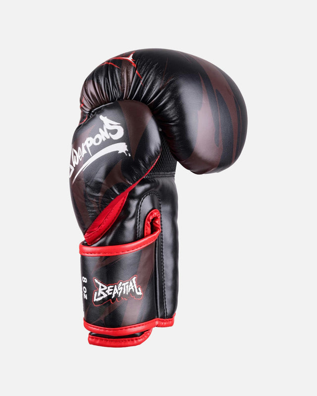 Mănuși de box 8 WEAPONS Beastial Wolf Copii – Negru/Roșu