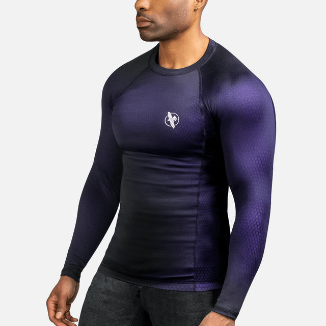 Hayabusa Rashguard Fusion Lange ærmer - Sort/Lilla