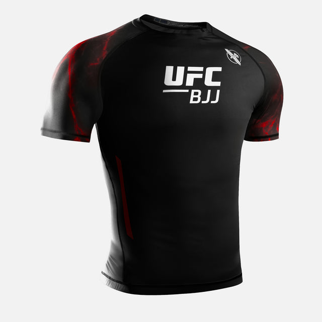 Rashguard-uri BJJ Hayabusa x UFC Mâneci Scurte – Negru/Roșu