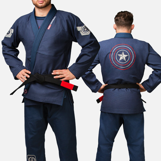 BJJ kimono Marvel Captain America – Modré