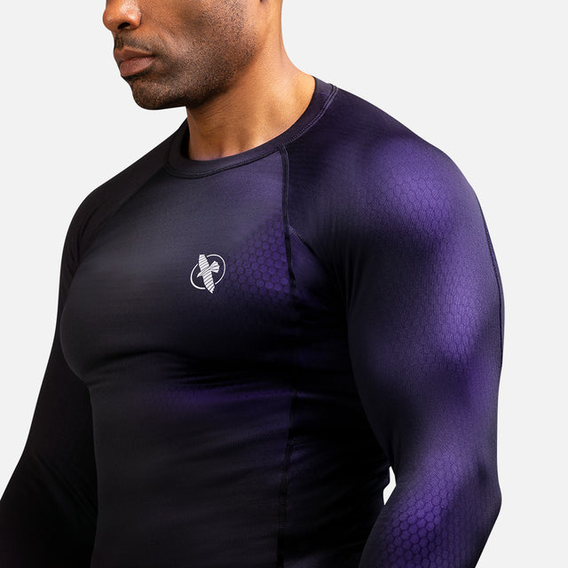 Hayabusa Rashguard Fusion Lange ærmer - Sort/Lilla