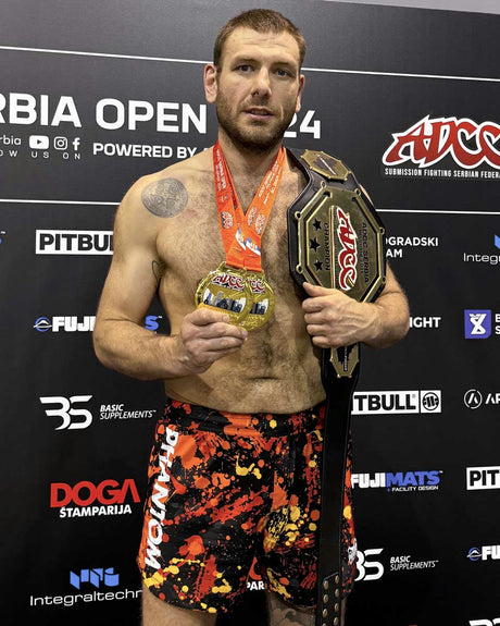 Phantom Athletics MMA-shorts Fusion Splatter – Rød