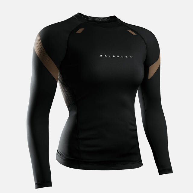 Hayabusa Rashguard Pro Ranked lange ærmer Kvinder - Brun