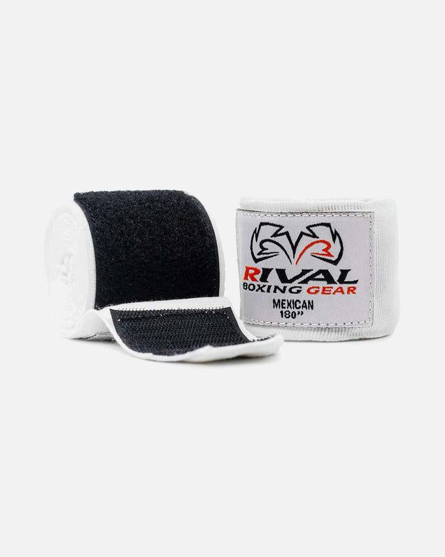 Bandaje de box Rival Mexican Stretch – Alb