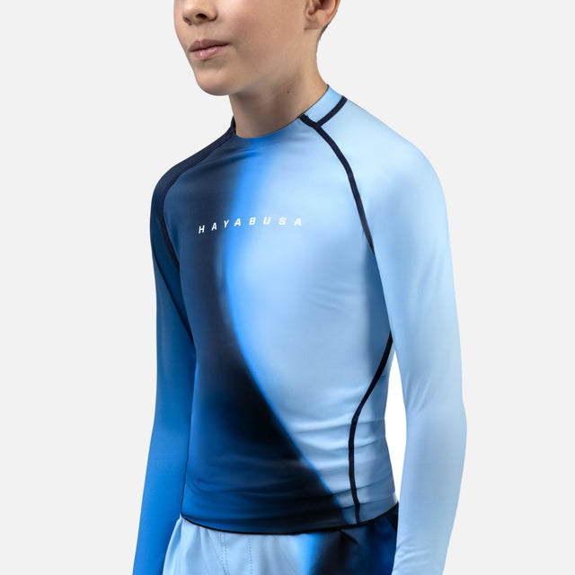 Hayabusa Rashguard Apex Nova Dlouhé rukávy Dětské - Modré