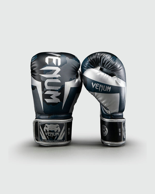 Guantoni da boxe Venum Elite Camo – Blu navy scuro/Blu