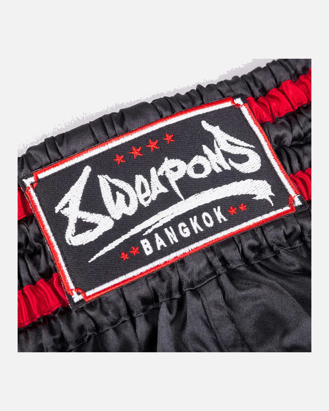 Pantaloncini Muay Thai 8 WEAPONS Bangkok – Nero/Bianco