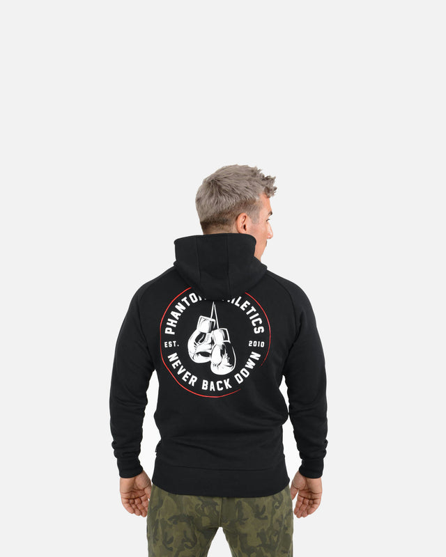 Phantom Athletics Hoodie Never Back Down – Černá