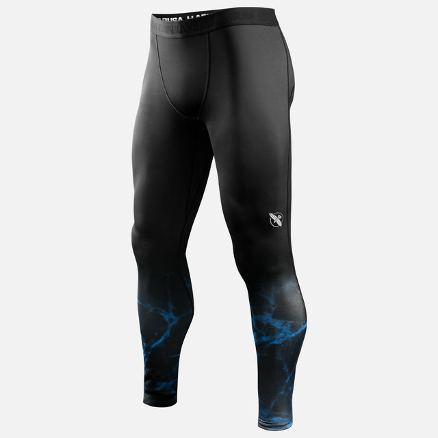 Shorts de compression BJJ Hayabusa x UFC – Noir/Bleu