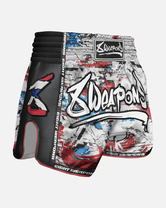 Pantalones de Muay Thai 8 WEAPONS Cut Like A Blade 2.0 – Blanco