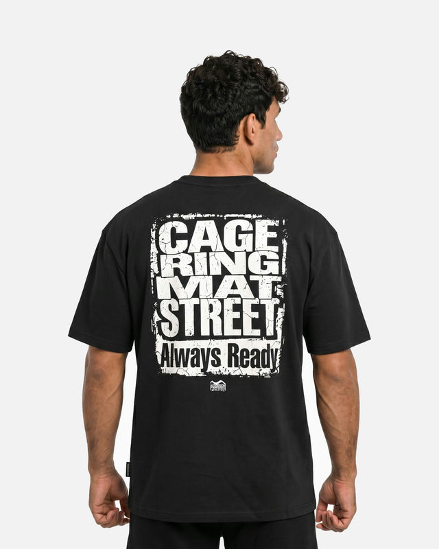 Phantom Athletics T-Shirt Cage Ring Mat Street – Schwarz