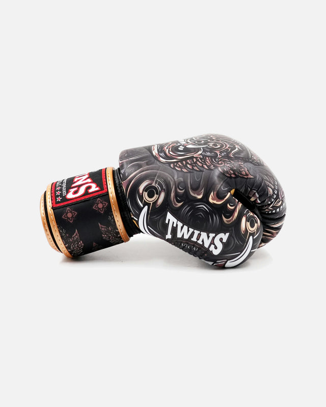 Luvas de boxe Twins FBGVL4 Yaktai – Preto