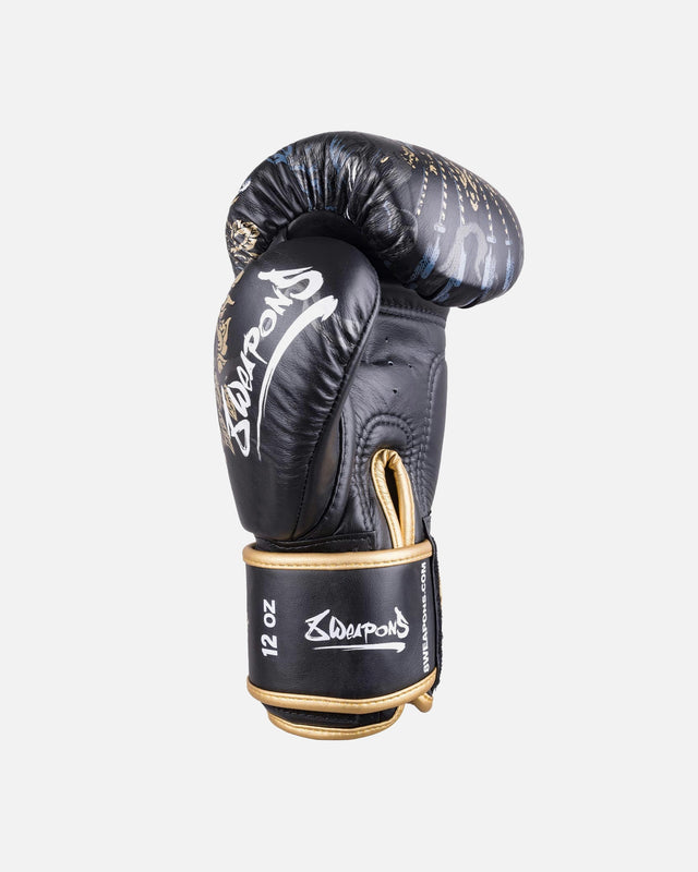 Luvas de boxe 8 WEAPONS Three Elephants 2.0 – Preto/Ouro
