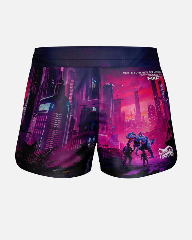 Pantaloncini MMA Phantom Athletics FUSION-R Cyber-X - Viola/Blu