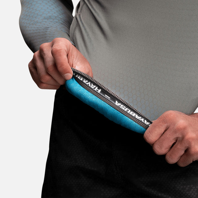 Hayabusa Rashguard Fusion Dlouhé rukávy - Šedá/Aqua