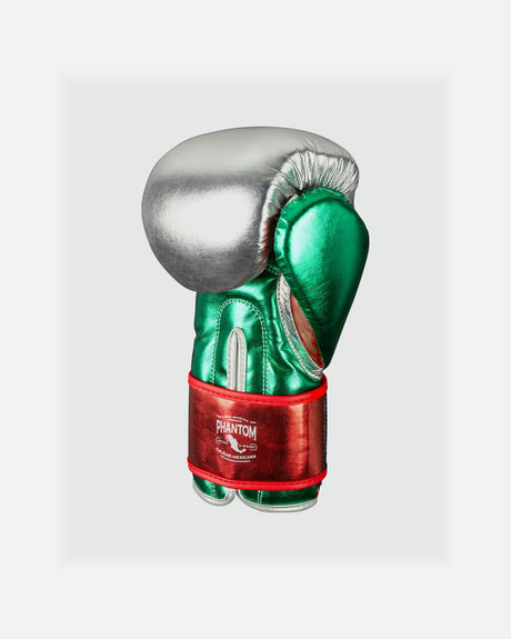 Guantes de boxeo Phantom Athletics Mexico – Plata/Verde/Rojo