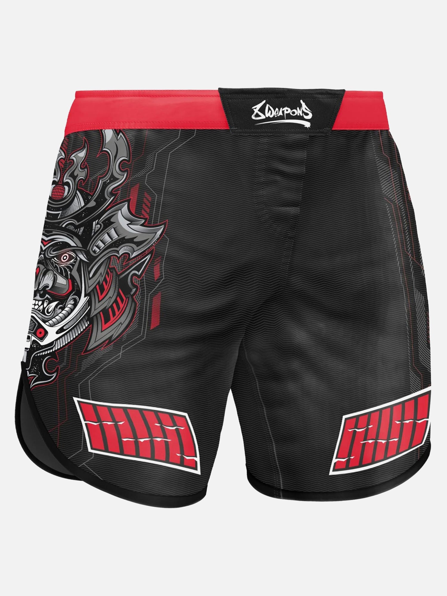8 WEAPONS MMA-shorts Samurai 2.0 – Sort/Rød
