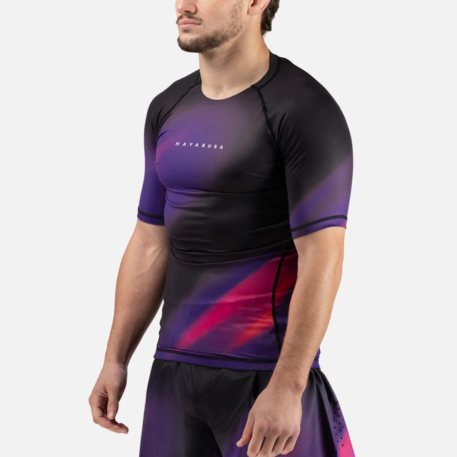 Hayabusa Rashguard Apex Nova Korta ärmar – Lila
