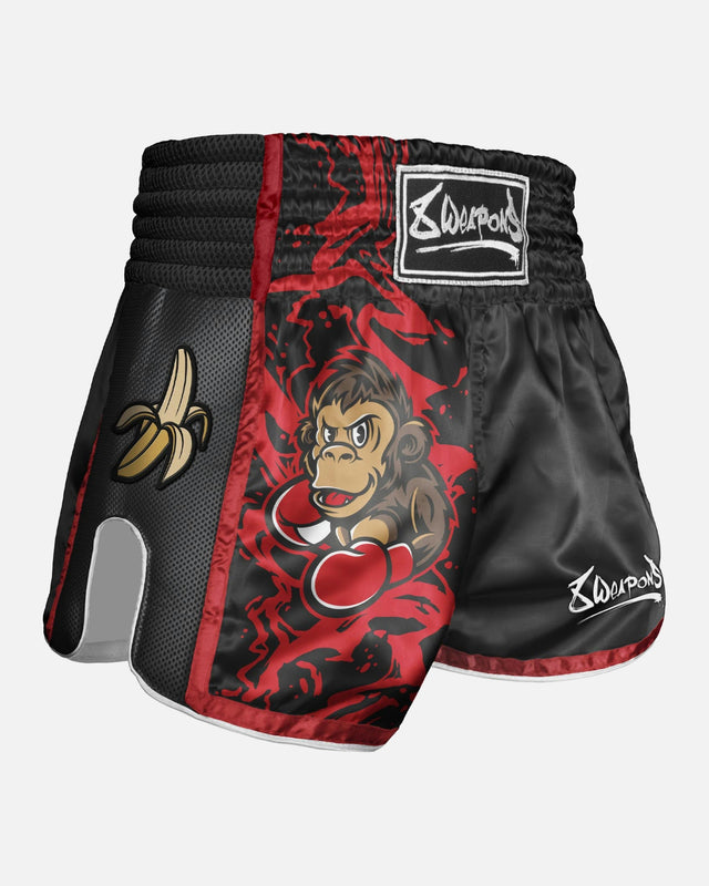 8 WEAPONS Muay Thai shorts Joe - Sort/Rød