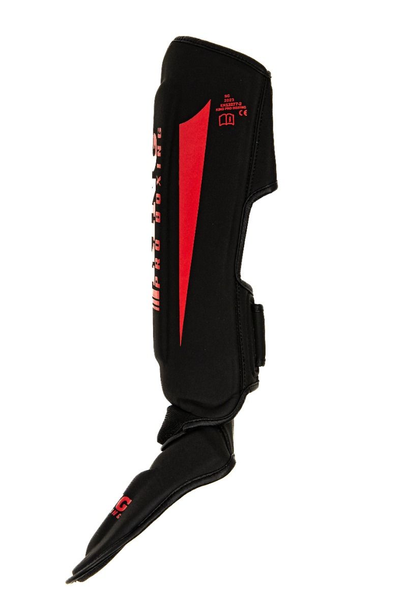 Paratibie da kickboxing King Pro Boxing Revo – Nero/Rosso