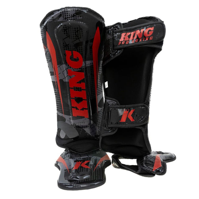 Chrániče holení King Pro Boxing Shogun – Černé/Červené