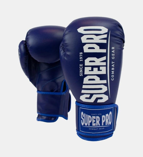 Gants de boxe Super Pro Champ – Bleu/Blanc – Gants de boxe