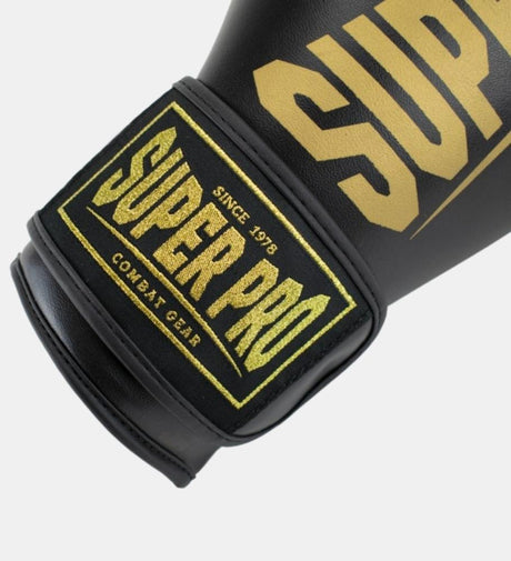 Gants de boxe Super Pro Champ – Noir/Or