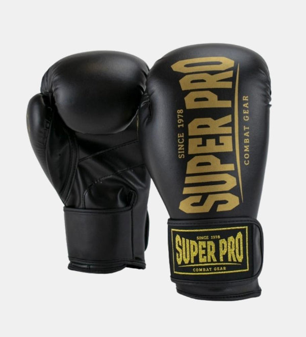 Gants de boxe Super Pro Champ – Noir/Or