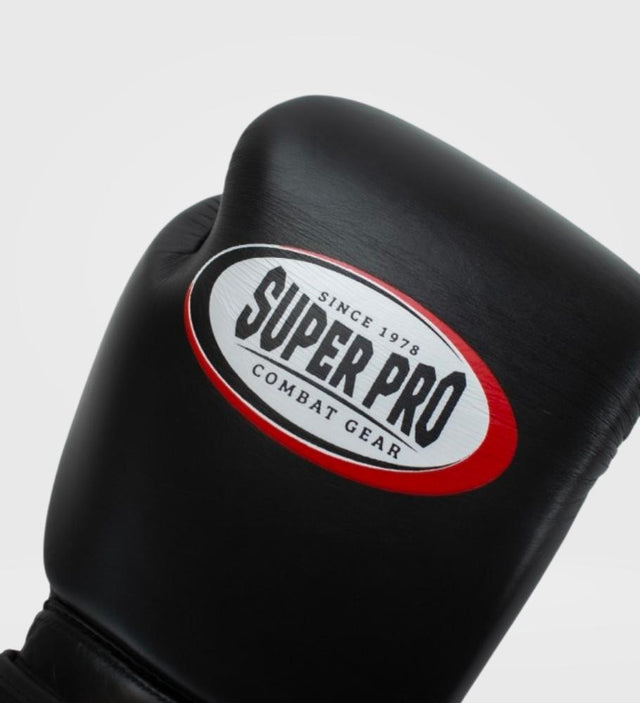 Super Pro Boxningshandskar Thai Pro – Svart – Boxningshandskar