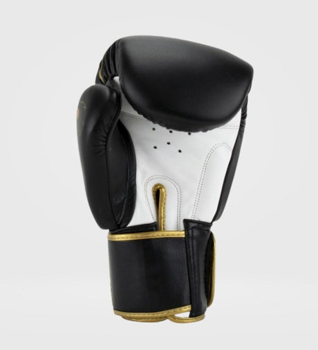 Gants de boxe Super Pro Warrior – Noir/Or/Blanc