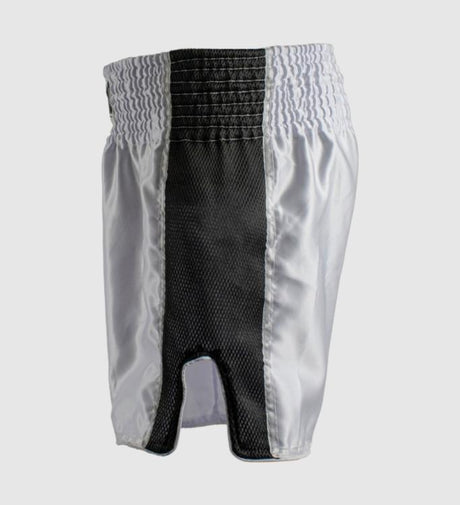 Shorts de kickboxing Super Pro Brave – Blanc/Noir