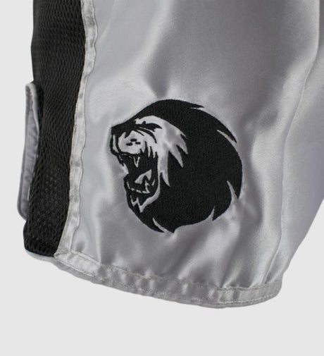 Shorts de kickboxing Super Pro Brave – Blanc/Noir