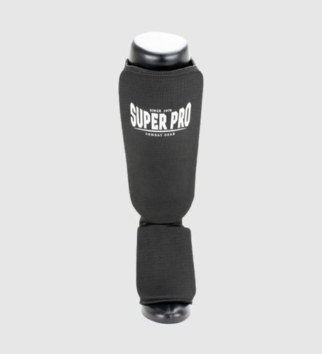Protège-tibias Super Pro Defender – Noir/Blanc – Protège-tibias