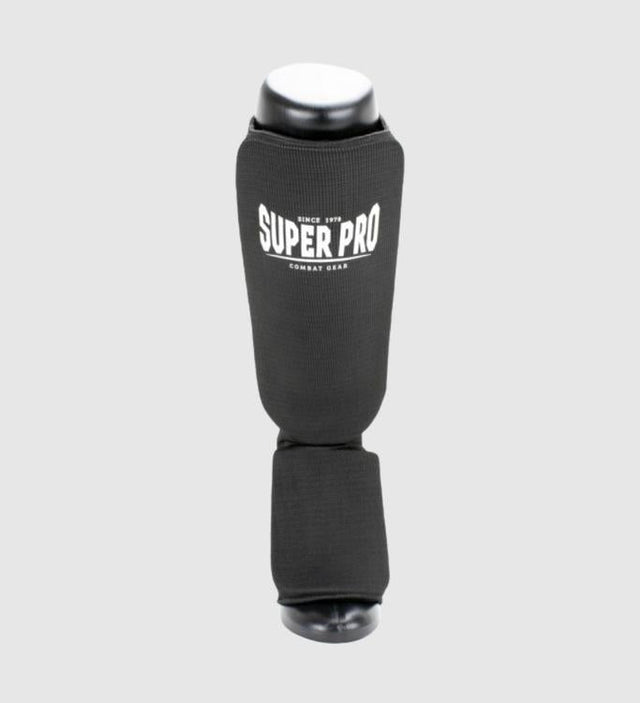 Protège-tibias Super Pro Defender – Noir/Blanc – Protège-tibias