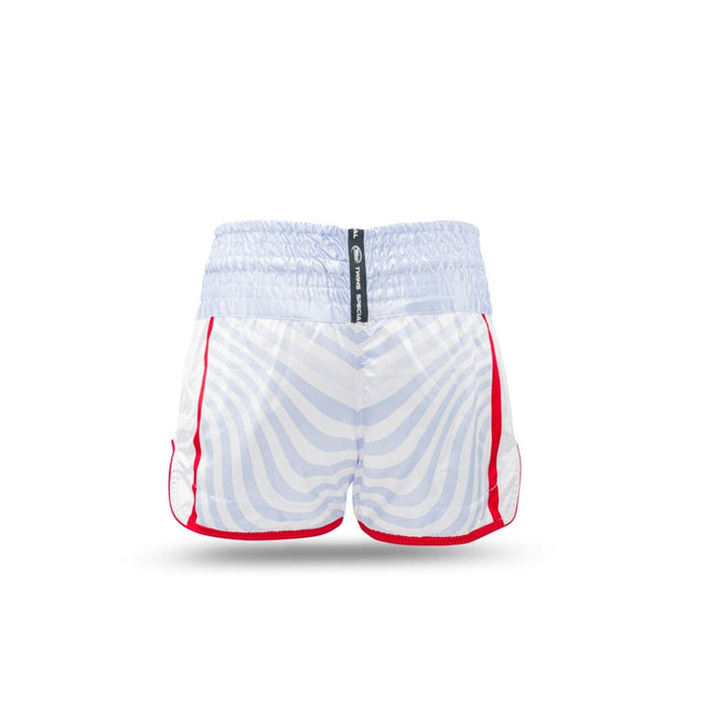 Twins Muay Thai-shorts TBT8 – Vit/Röd