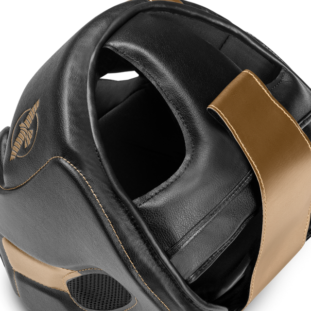 Hayabusa Hovedbeskytter T3 med kindbeskyttelse - Sort/Guld