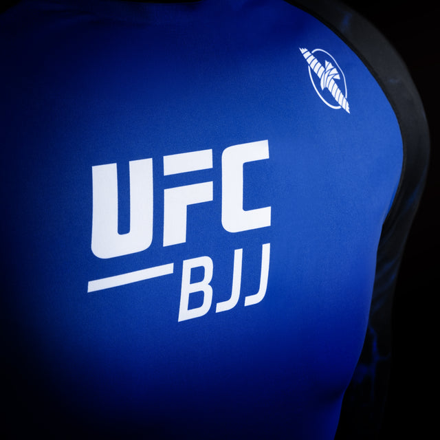 Rashguard Hayabusa x UFC BJJ Mangas Compridas – Azul/Preto