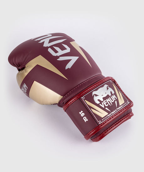 Venum Boxningshandskar Elite – Burgundy Rött/Guld