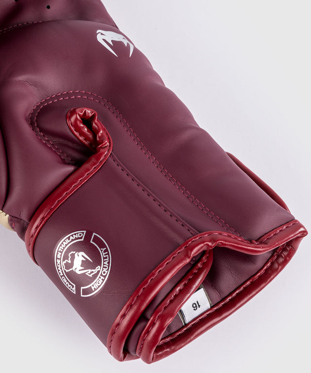 Mănuși de box Venum Elite – Burgundy Rood/Goud