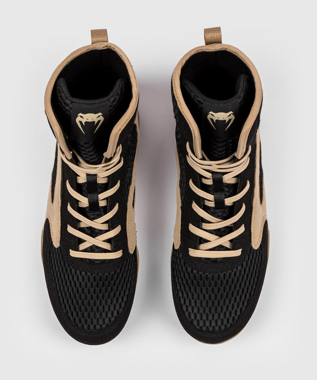 Ghete de box Venum Contender – Negru/Bej – Ghete de box