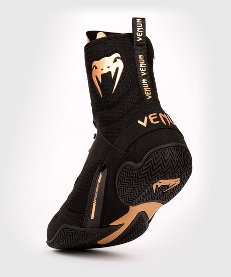 Boxerské boty Venum Elite – Černé/Bronzové