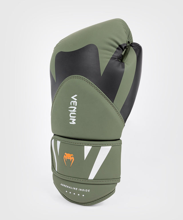 Boxerské rukavice Venum Challenger 4.0 – Khaki zelené/černé