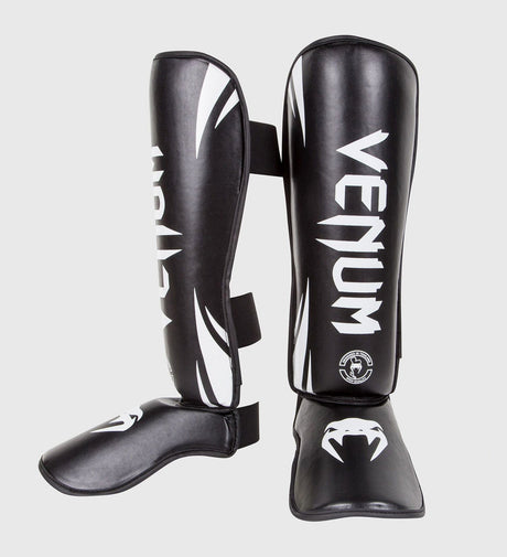 Espinilleras Venum Challenger – Negro/Blanco