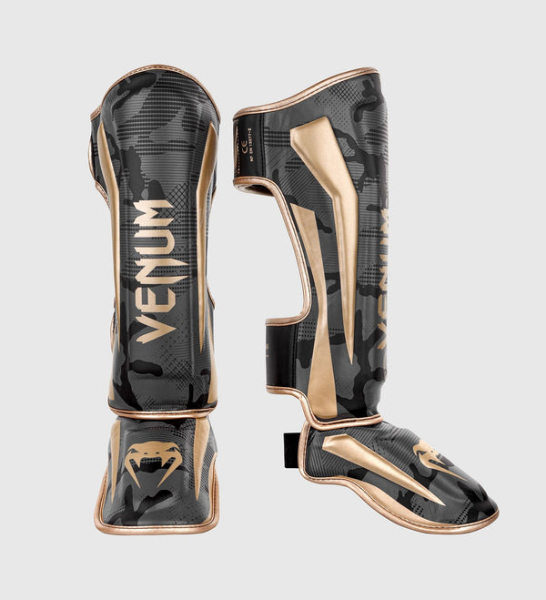 Venum Benskydd Kickboxning Elite - Camo Grå/Guld