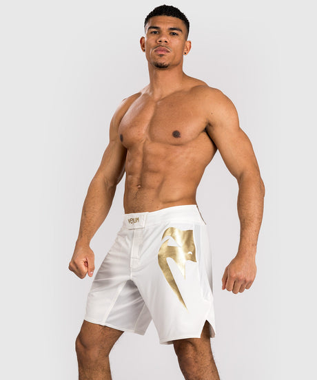 Shorts de MMA Venum Light 5.0 – Blanc/Or