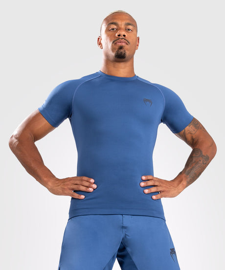 Rashguard Venum Contender manches courtes – Bleu